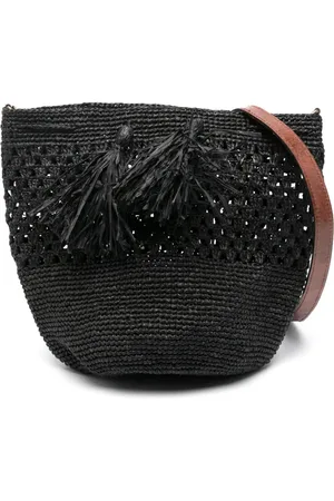 IBELIV Sac seau Vlogo en raphia