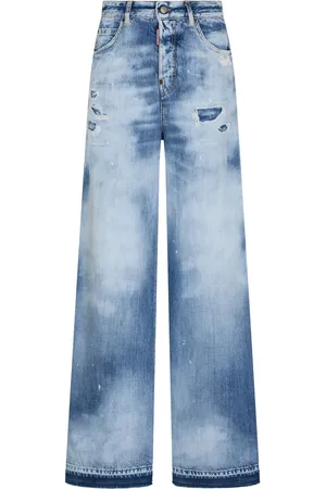 Dsquared2 Jean ample à finitions effilochées