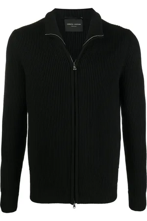 Roberto Collina Pull zippé en maille nervurée