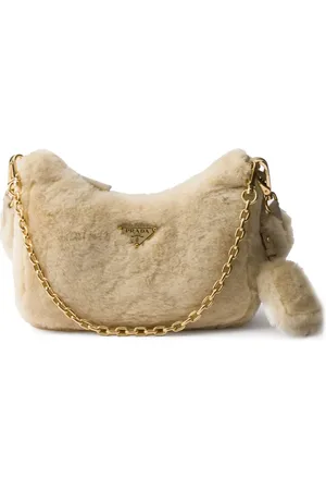 Prada Mini sac Re-Edition en peau lainée