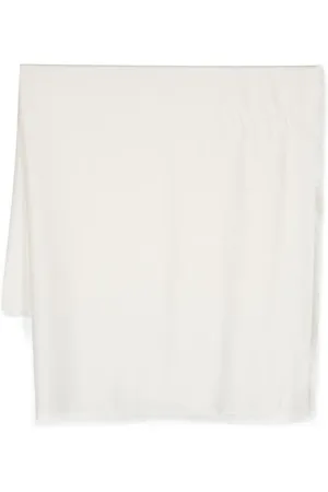 Max Mara écharpe frangée à logo en jacquard