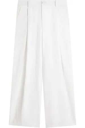 DRIES VAN NOTEN Pantalon court à détails plissés