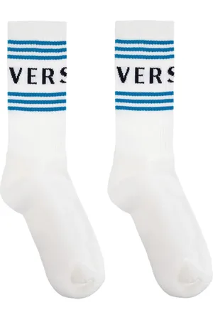 VERSACE Chaussettes à logo en jacquard
