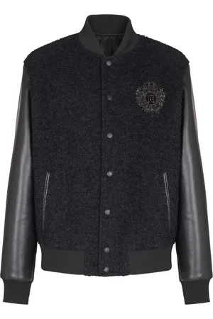 Balmain Veste bomber à logo