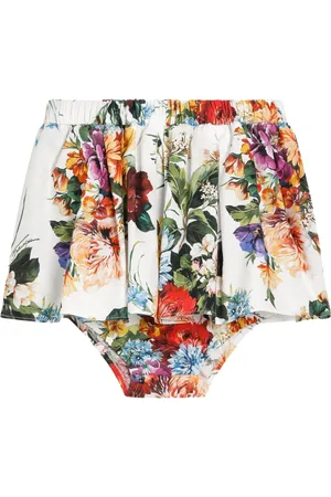 Dolce & Gabbana Jupe en coton à fleurs