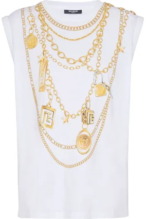 Balmain Débardeur à imprimé Collier