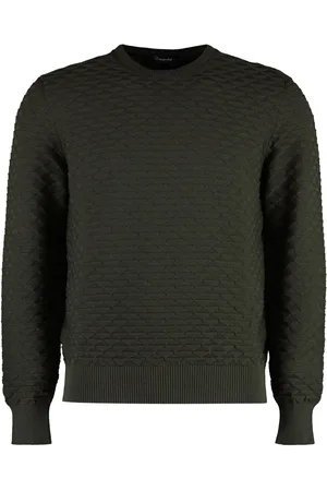 DRUMOHR Pull en coton à losanges en jacquard