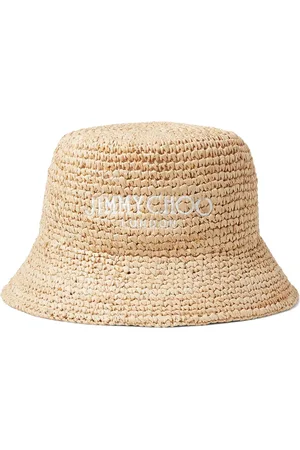 Jimmy Choo Chapeau Atena à logo brodé