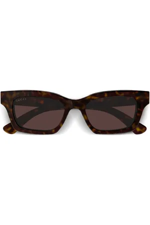 Gucci Lunettes de soleil à monture rectangulaire