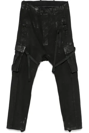 11 BY BORIS BIDJAN SABERI Pantalon à effet usé