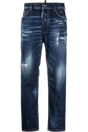 Dsquared2 Jean court à effet usé