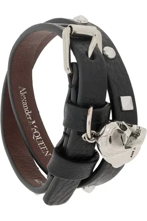 Alexander McQueen Bracelet multi-tours à breloque tête de mort