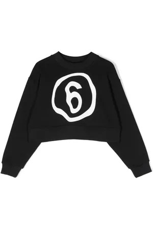 Maison Margiela Sweat crop à logo imprimé