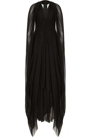 Alberta Ferretti Robe en soie à coupe longue