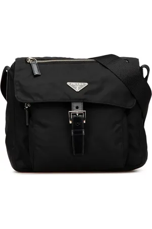 Prada 2013-2024 Tessuto Zip Buckle Messenger Bag crossbody bag