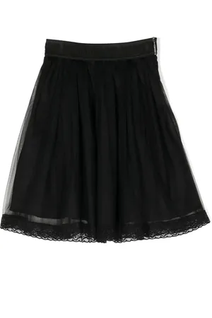 Msgm Jupe en tulle à détails en dentelle