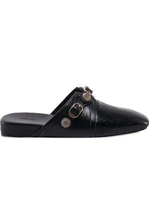Balenciaga Chaussons Cagole en cuir à détails de clous