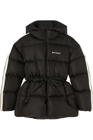 Palm Angels Veste de ski ceinturée à logo imprimé