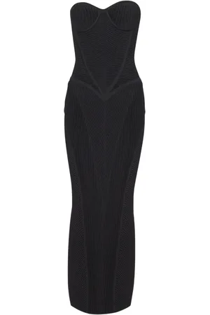 Balmain Robe-bustier à coupe mi-longue