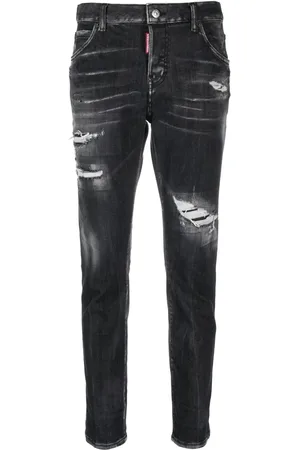 Dsquared2 Jean skinny court à effet usé