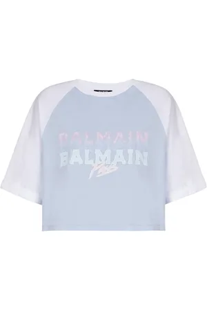 Balmain T-shirt à coupe crop
