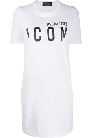 Dsquared2 Robe courte à logo imprimé