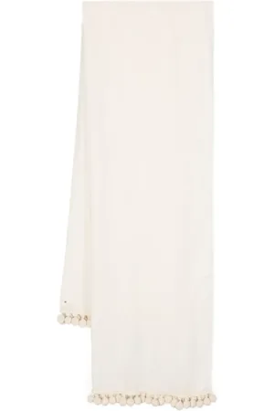 Max Mara écharpe à détail de pompon
