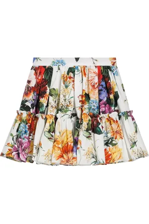 Dolce & Gabbana Jupe en coton à fleurs