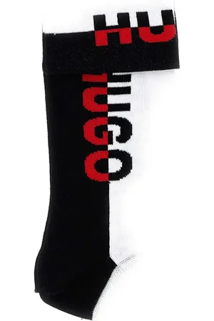 HUGO BOSS Lot de deux paires de chaussettes à logo intarsia