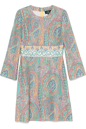 Etro Robe mi-longue à motif cachemire