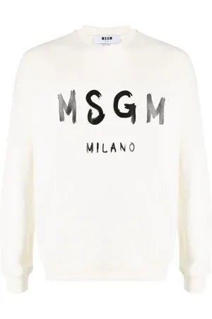 Msgm Sweat en coton à logo imprimé