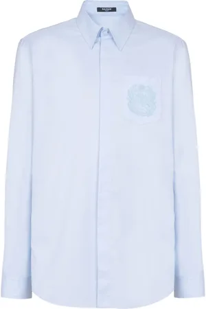 Balmain Chemise à logo brodé