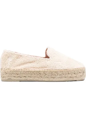 MANEBI Espadrilles à semelle en raphia tressé