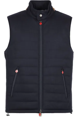 Kiton Gilet matelassé à plaque logo