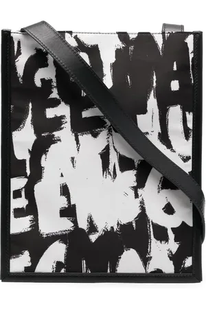 Alexander McQueen Sac porté épaule à imprimé graffiti