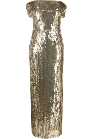 GALVAN Robe longue Glencoe à sequins