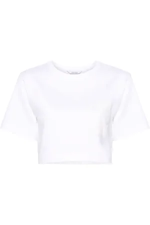 Max Mara T-shirt crop à logo imprimé