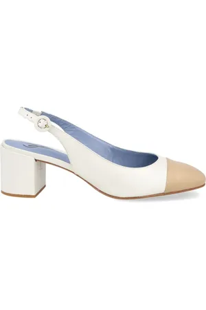 Blue Bird Escarpins en cuir à bride arrière 60 mm