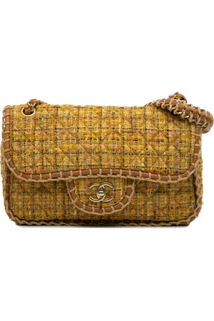 CHANEL 2010-2011 Medium Quilted Tweed St Tropez Flap shoulder bag