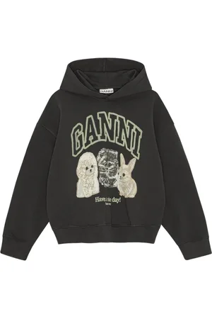 Ganni Hoodie à logo imprimé
