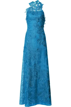 Alberta Ferretti Robe en dentelle à coupe longue