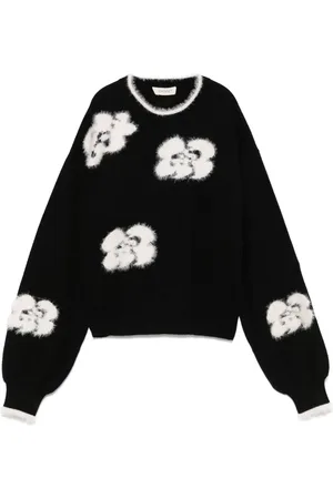Twin-Set Pull à fleurs brodées