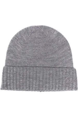 Ralph Lauren Bonnet en laine à bords nervurés