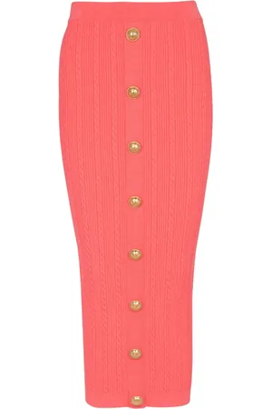 Balmain Jupe en maille torsadée
