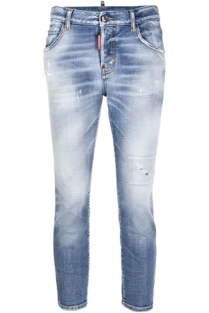Dsquared2 Jean court à effet usé