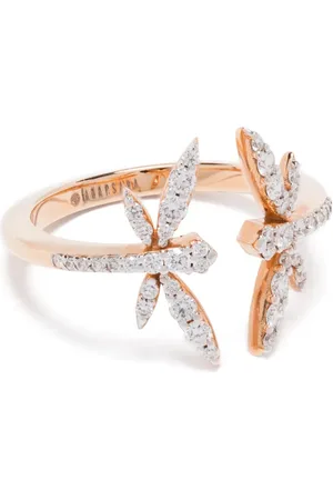 ANAPSARA 18K gold dragonfly-motif diamond ring