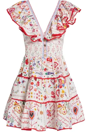 Camilla Robe imprimée à volants