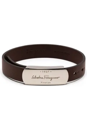 Salvatore Ferragamo Bracelet en cuir à boucle logo