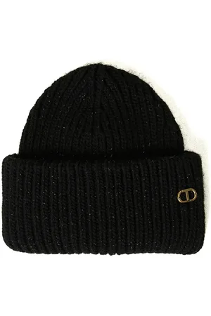 Twin-Set Bonnet nervuré à logo Oval T