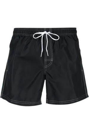 Sundek Short de bain rayé à patch logo